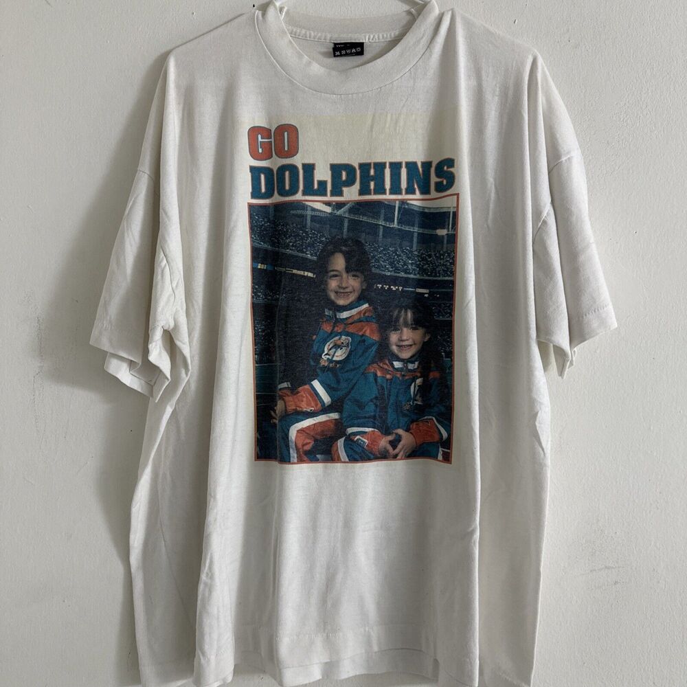 Vintage Dolphins Single Stitch T Shirt Size 3XL